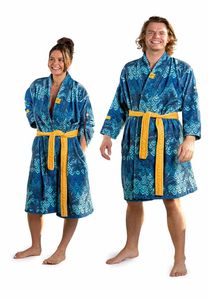 Unisex badjas retro - crazy comfort-l/xl