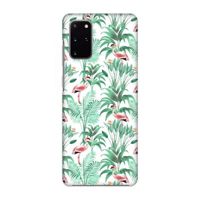 Flamingo bladeren: Volledig geprint Samsung Galaxy S20 Plus Hoesje
