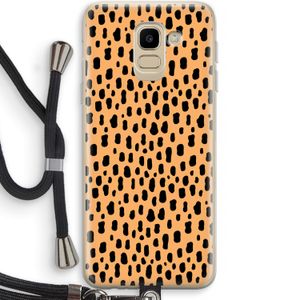 Panter: Samsung Galaxy J6 (2018) Transparant Hoesje met koord