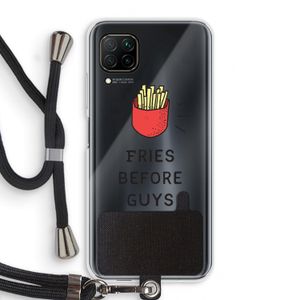 Fries before guys: Huawei P40 Lite Transparant Hoesje met koord