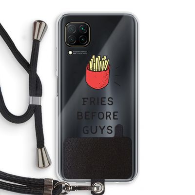 Fries before guys: Huawei P40 Lite Transparant Hoesje met koord