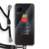Fries before guys: Huawei P40 Lite Transparant Hoesje met koord