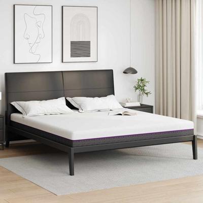 Matrassen Wit, Grijs 180 x 200 cm 100% polyester jacquard stof