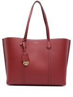 Tory Burch sac cabas Perry en cuir à plaque logo - Rouge - thumbnail