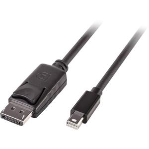 LINDY 41648 DisplayPort-kabel Mini-displayport / DisplayPort Adapterkabel Mini DisplayPort-stekker, DisplayPort-stekker 5.00 m Zwart