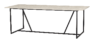 WOOOD Eettafel Silas Essen, 220 x 90cm - Dust