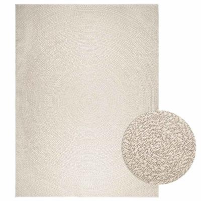 Vloerkleed ZIZUR room binnen en buiten 240x340 cm jute look