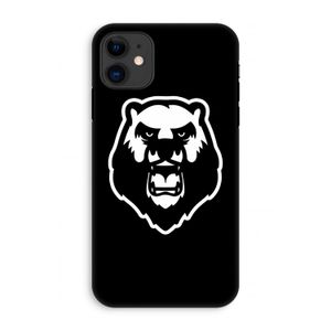 Angry Bear (black): iPhone 11 Tough Case