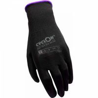 Cyclon werkplaats handschoenen pu-flex smal m.7 zwart-paars per 3 sets - thumbnail