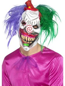 Crazy color killer clown masker