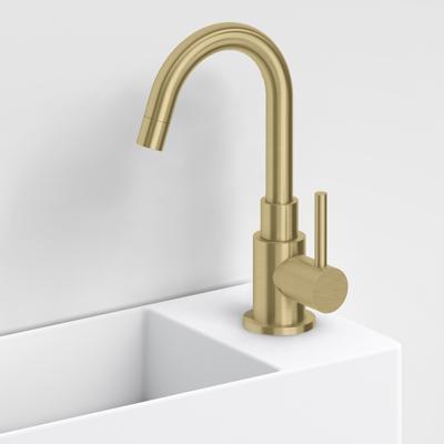 Fonteinkraan Hoog Clou Freddo Geborsteld Goud PVD Clou