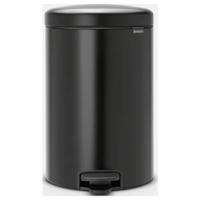 brabantia Newicon 11 41 06 Pedaalemmer (groot) 20 l Staal (Ø x h) 290 mm x 467 mm Zwart Met voetpedaal 1 stuk(s)