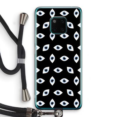 Eyes pattern: Huawei Mate 20 Pro Transparant Hoesje met koord