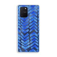 Blauwe pijlen: Samsung Galaxy Note 10 Lite Transparant Hoesje