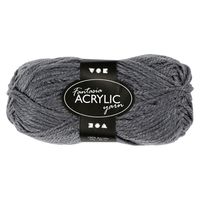 Creativ Company Acrylgaren, grijs, 50gr, 80m