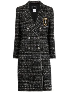 CHANEL Pre-Owned manteau en tweed (2005) - Noir