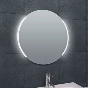 Badkamerspiegel Round | 80 cm | Rond | Directe en indirecte LED verlichting | Touch button | Met verwarming