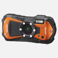 Ricoh Ricoh WG-80 orange Digitale camera 16 Mpix Oranje Incl. accu Full-HD video-opname, Geïntegreerde accu, Met ingebouwde flitser, Stofdicht, Schokbestendig, - thumbnail