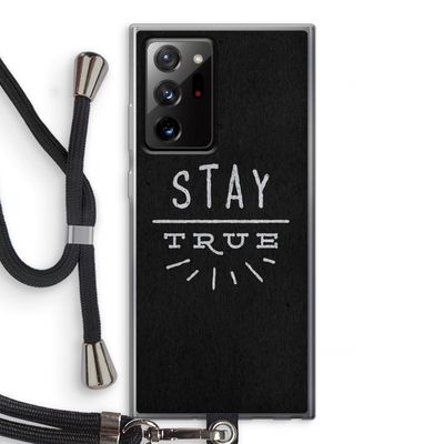 Stay true: Samsung Galaxy Note 20 Ultra / Note 20 Ultra 5G Transparant Hoesje met koord
