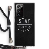 Stay true: Samsung Galaxy Note 20 Ultra / Note 20 Ultra 5G Transparant Hoesje met koord