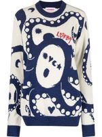 Charles Jeffrey Loverboy pull Kraken à logo - Bleu - thumbnail