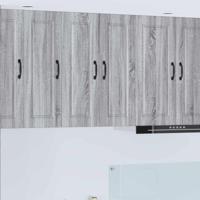 Keukenkast 2 pcs Grijs Sonoma 30 x 31 x 80 cm Bewerkt hout