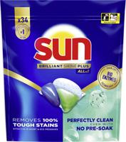Sun Brilliant Shine Plus all-in-1 vaatwascapsules 34 stuks