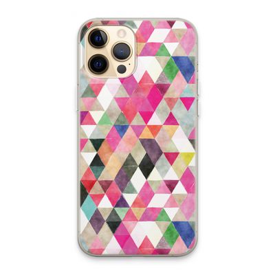 Gekleurde driehoekjes: iPhone 13 Pro Max Transparant Hoesje