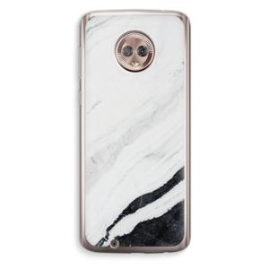Elegante marmer: Motorola Moto G6 Transparant Hoesje