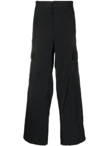 Maison Flaneur pantalon taille-haute à poches cargo - Noir