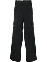 Maison Flaneur pantalon taille-haute à poches cargo - Noir