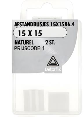 Afst.bus 15x15x6.4 naturel 2st - Deltafix