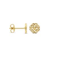 Stijlvolle 14k Geelgouden Oorknoppen - 7x7mm
