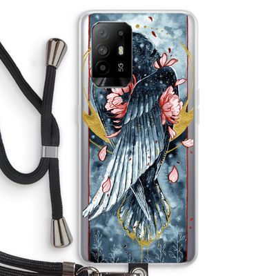 Golden Raven: Oppo A95 5G Transparant Hoesje met koord