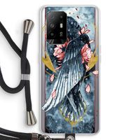 Golden Raven: Oppo A95 5G Transparant Hoesje met koord