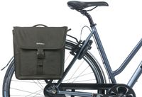 Basil GO-DOUBLE BAG MIK, dubbele fietstas, zwart, 32L, geschikt voor MIK systeemdragers/carrierplates