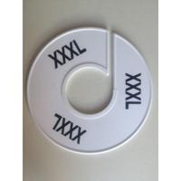 Maatring 11 cm wit/zwart XXXL