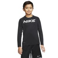 Nike Pro Ondershirt Lange Mouwen Kids Zwart Wit - thumbnail