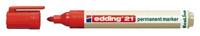 Viltstift edding 21 EcoLine rond rood 1.5-3mm