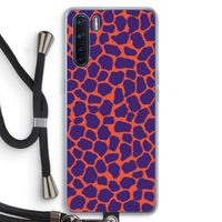 Purple Giraffe: Oppo A91 Transparant Hoesje met koord
