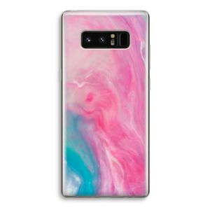Roze explosie: Samsung Galaxy Note 8 Transparant Hoesje