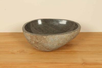 Waschbecken Flussstein RM030355, 43x38x15 cm