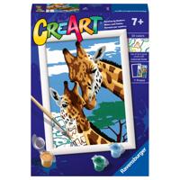 Ravensburger CreArt Schilderen op nummer leuke giraffen - thumbnail