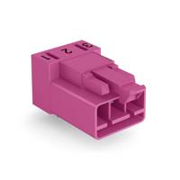 WAGO 890-893/011-000 Netstekker WINSTA MINI Stekker, inbouw horizontaal 16 A Pink 100 stuk(s)