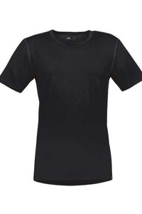 TRIGEMA Slim Fit T-Shirt ronde hals zwart, Effen