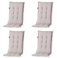 Tuinkussen hoge rug panama linnen (4 stuks) Madison - Madison