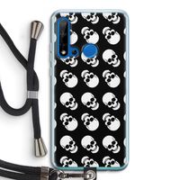 Musketon Skulls: Huawei P20 Lite (2019) Transparant Hoesje met koord