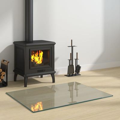 Glasplaat openhaard rechthoekig 80x60 cm