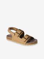 Synthetische jongenssandalen beige
