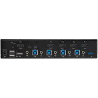 StarTech.com 4 Port Single Monitor KVM HDMI Switch, 4K 60Hz Ultra HD HDR, Desktop Hub 4K HDMI 2.0 KVM Schakelaar met 2x USB 3.0 (5Gbps) & 4x USB 2.0 HID, Audio, Hotkey Switching, TAA - thumbnail